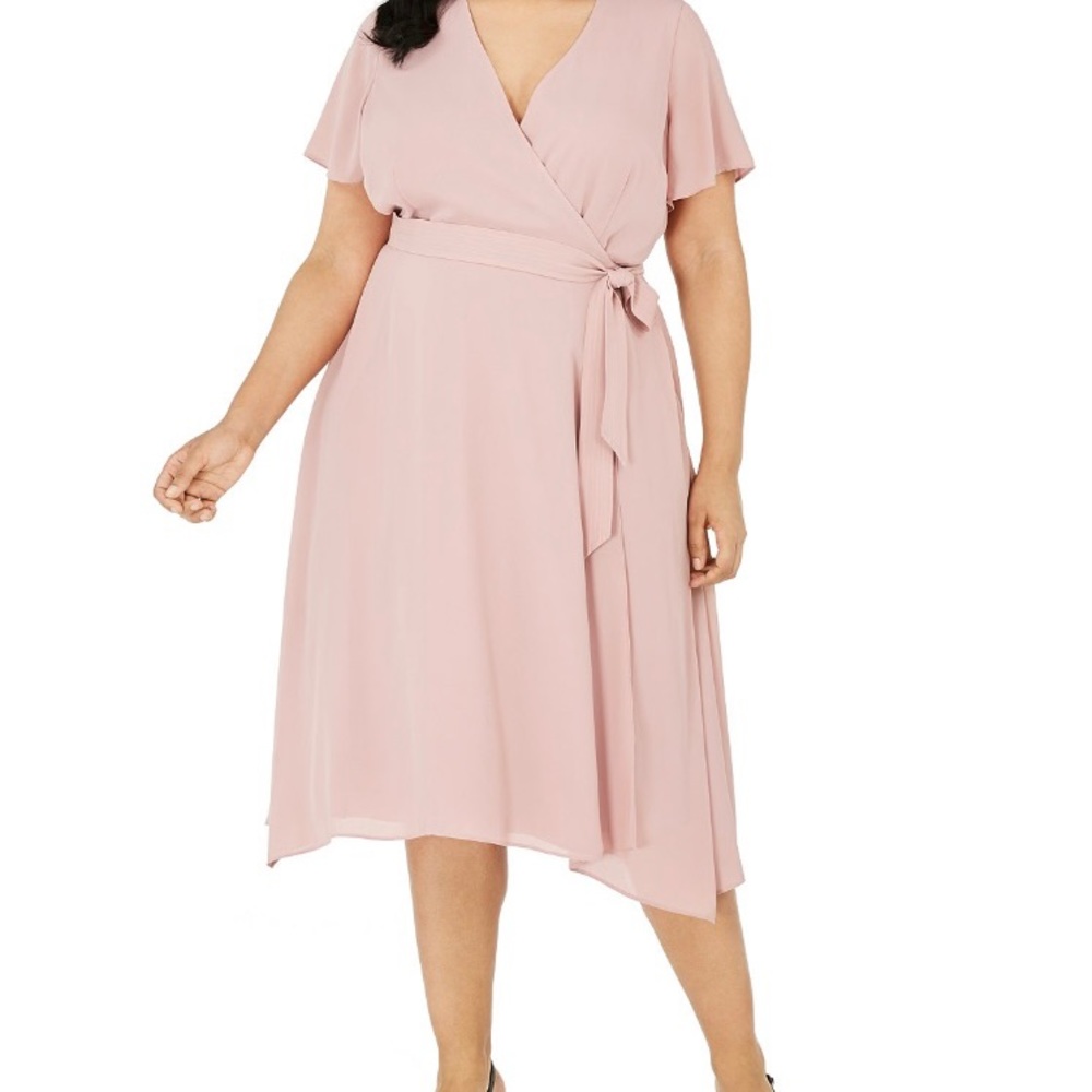 NWT Alfani plus dress. Color pottery clay. Never worn.